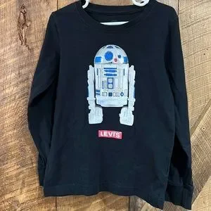 Levi s Shirts Tops Levis Star Wars R2d2 Long Sleeve T Shirt Boys Size 6 Poshmark